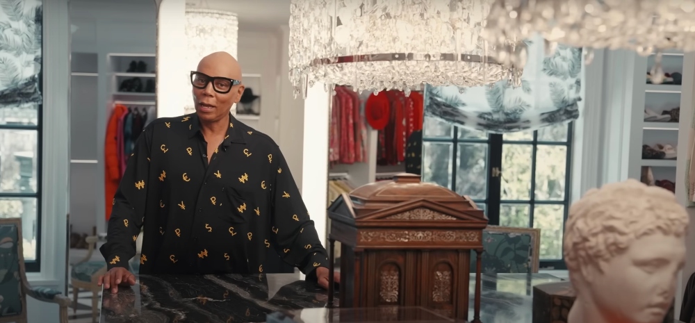 RuPaul Gives Tour Of Extravagant Beverly Hills Mansion, Complete With Disco Room