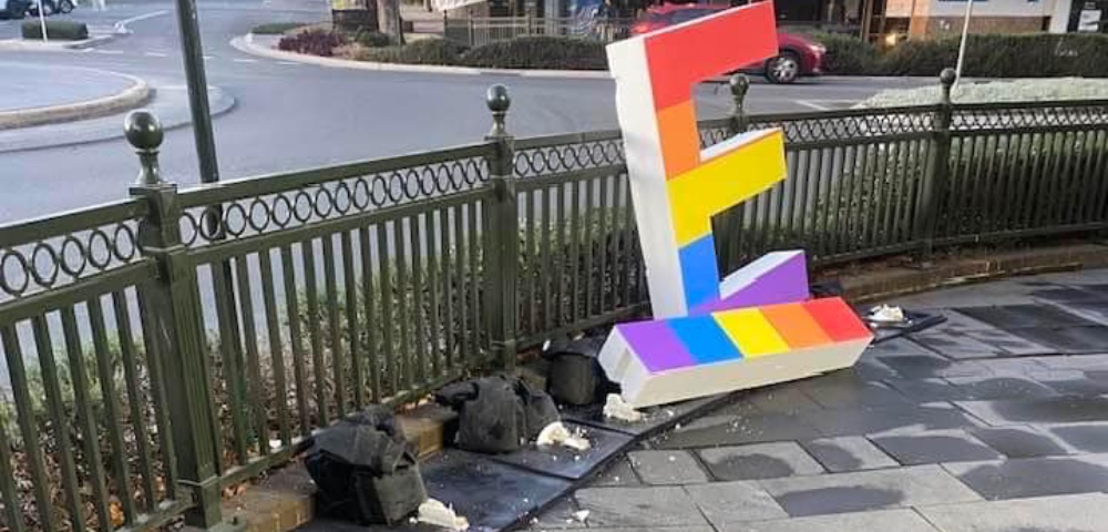 Bigots Vandalise Pride Sign In South West Sydney