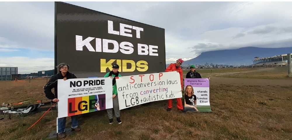 LGB Tasmania Puts Up Anti-Trans Billboard In Hobart