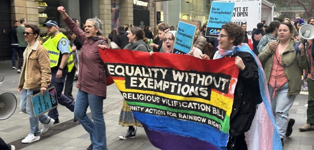 Stand Up, Fight Back: Protest Follows NSW Religious Vilification Bill Passed
