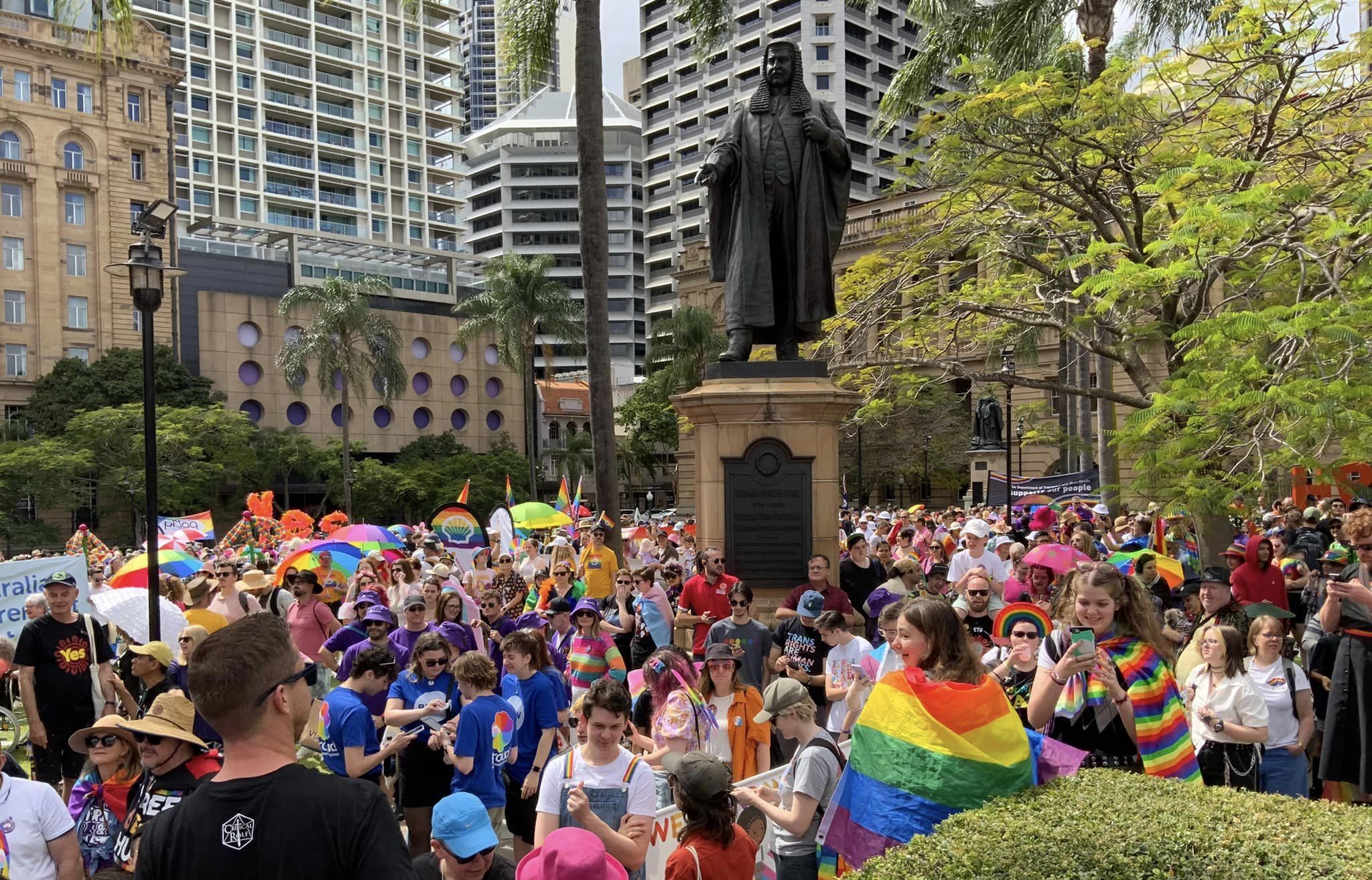 Thousands Gather For The Annual Brisbane Pride March, Rally And Fair