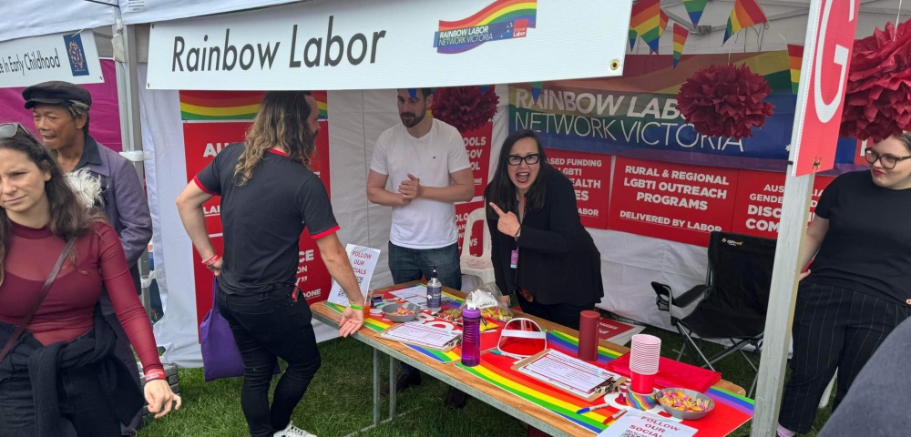 Rainbow Labor’s Stall At Midsumma Carnival Targeted 