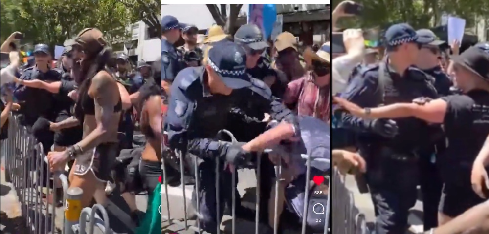 Victoria Police, Protestors Clash At Melbourne’s Midsumma Pride March, One Arrested