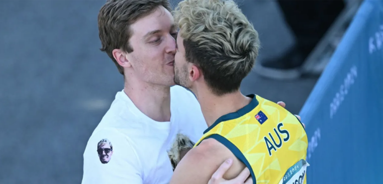 Campbell Harrison Olympic Kiss