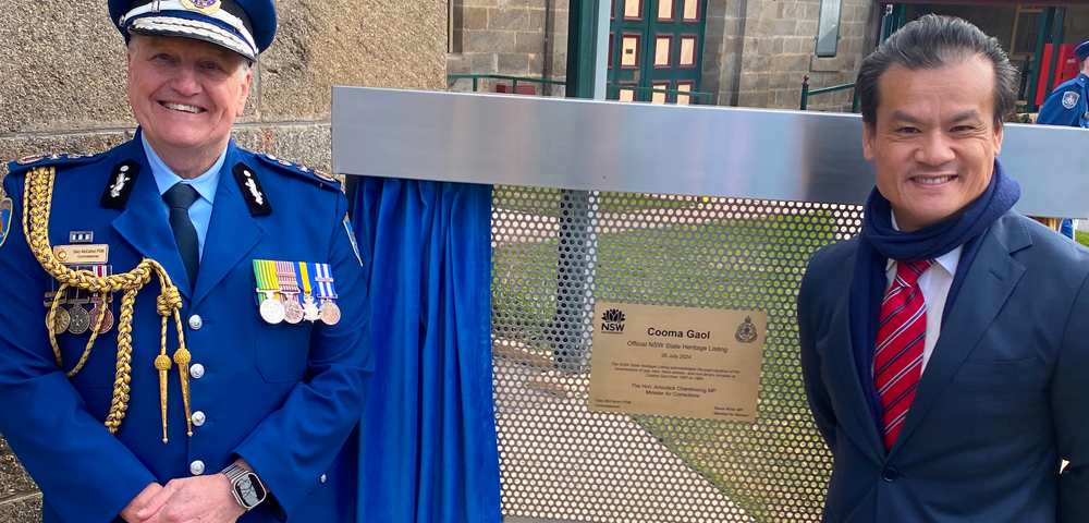 Cooma Gaol State Heritage Listing Officiated With Plaque Ceremony