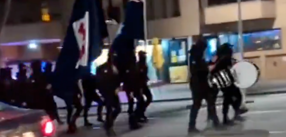 Neo Nazi Group Marches Through Melbourne Overnight