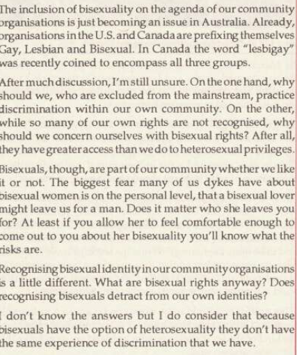 Bisexual Visibility