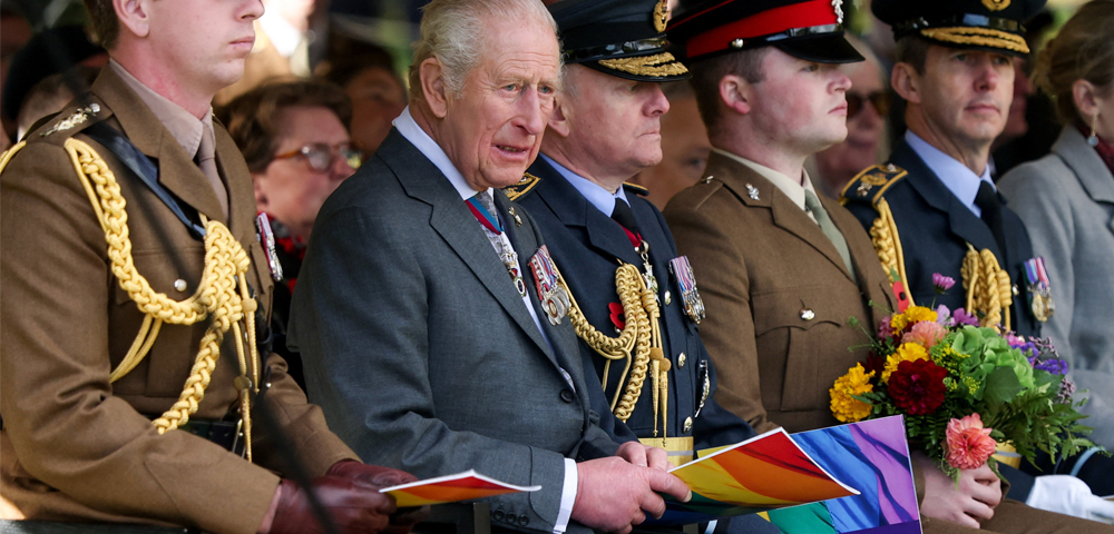 King Charles Attends LGBTQIA+ Armed Forces Memorial