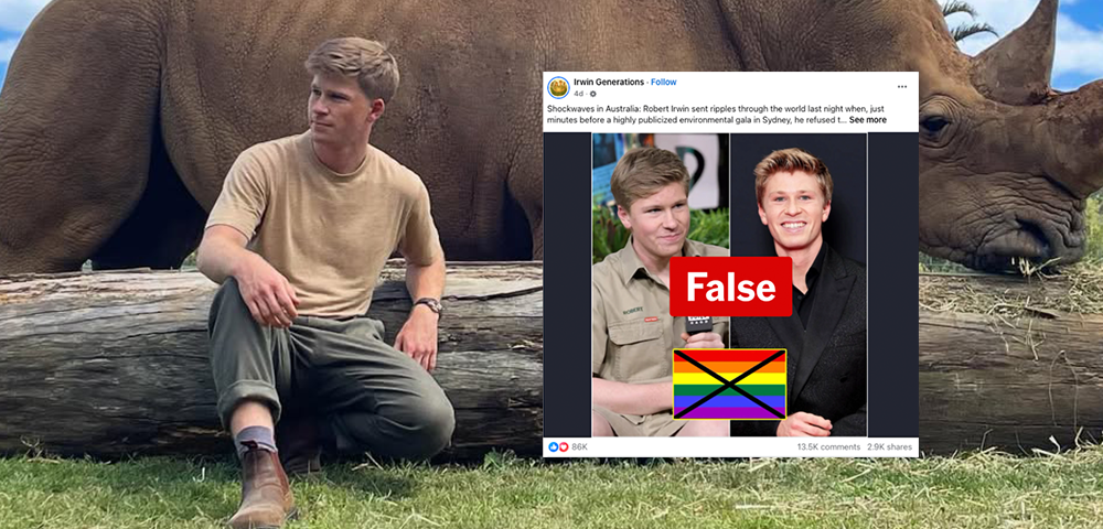 Robert Irwin Targeted by Fake Viral Post Claiming He Rejected LGBTQ+ Pin at “Sydney Gala”