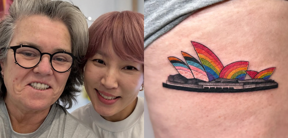 Rosie O’Donnell Marks First Aussie Trip With Rainbow Opera House Tattoo