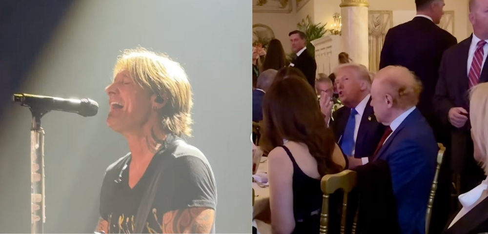 Keith Urban Sings “Pink Pony Club” For Trump At Mar-A-Lago Party