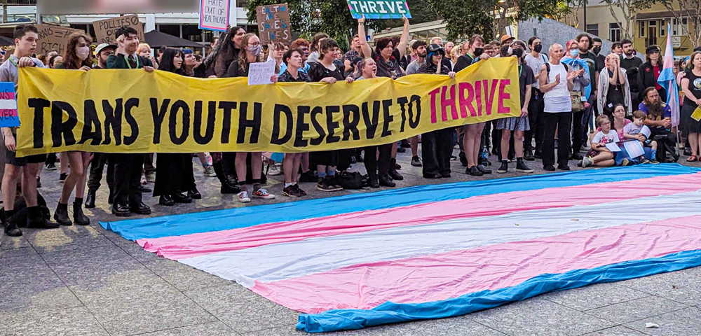Queensland To Create World’s Largest Trans Flag To Support Trans Youth