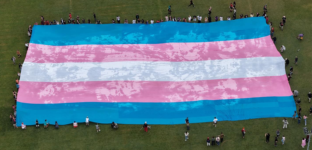 World’s Largest Trans Flag Gains International Attention