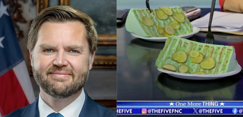 Eating Fudge Is Apparently ‘Too Gay’ For JD Vance, So They Gave Him A Pickle Cake
