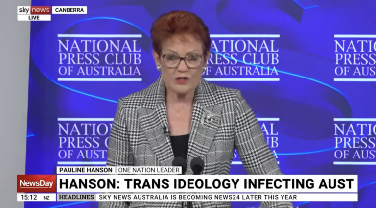 Pauline Hanson trans