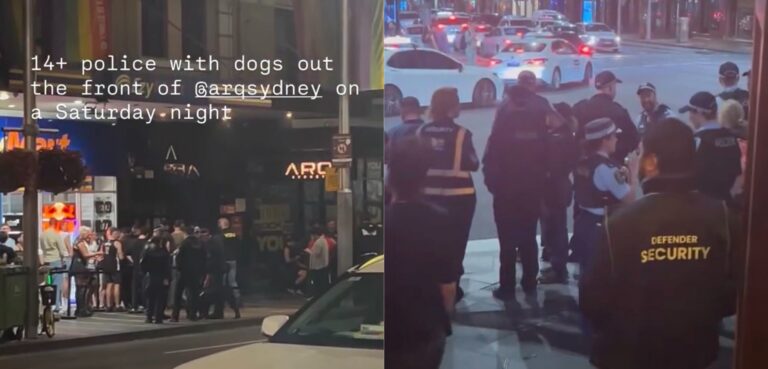 NSW Police Drug Raid Oxford St Saturday